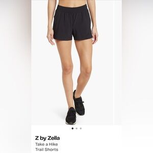 Zella Black Take a Hike Athletic Shorts